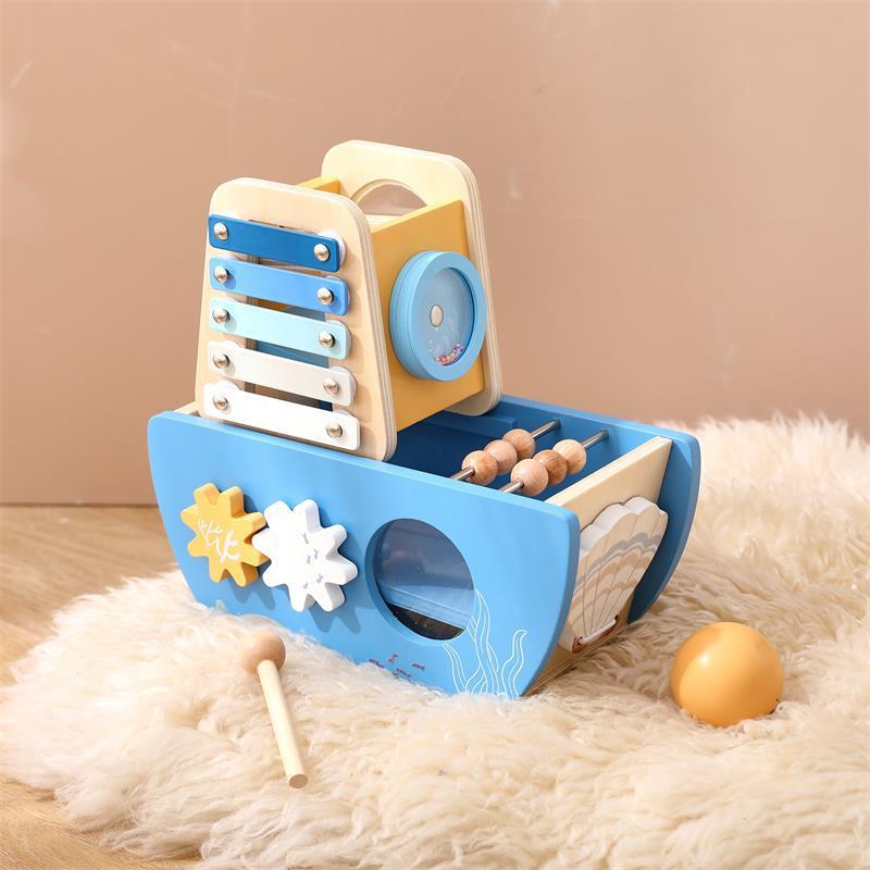 Multifunctional Wooden Ocean Ship Toy