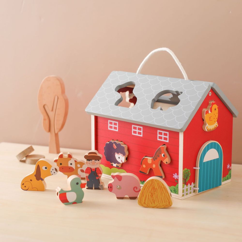Wooden Farm Toy Set