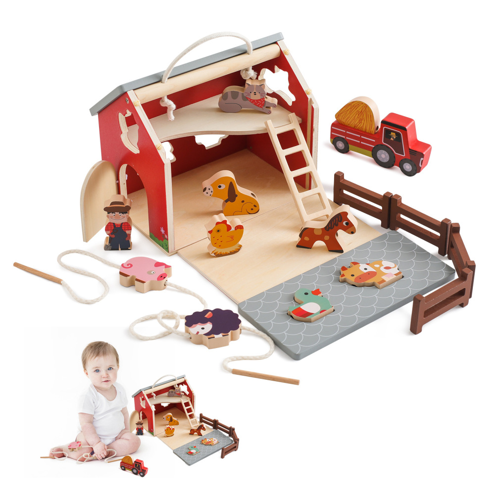 Wooden Farm Toy Set
