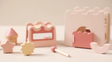 Pink Castle Wooden Toy