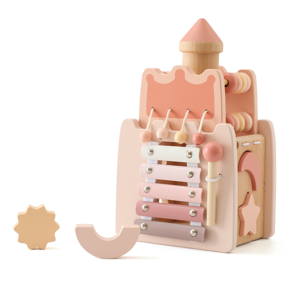 Pink Castle Wooden Toy