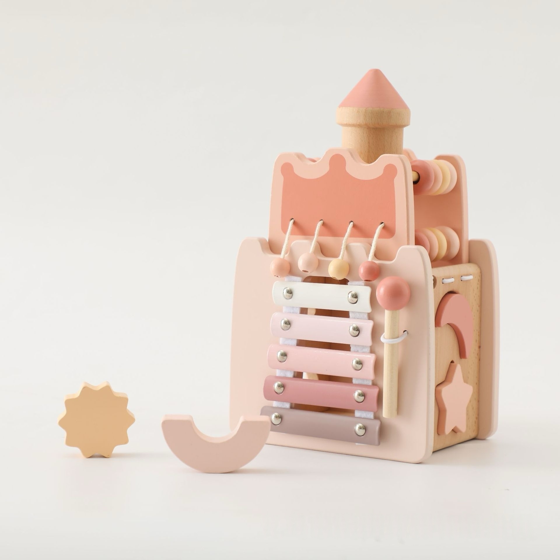 Pink Castle Wooden Toy