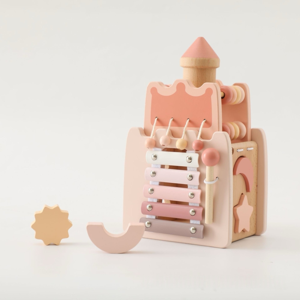 Pink Castle Wooden Toy