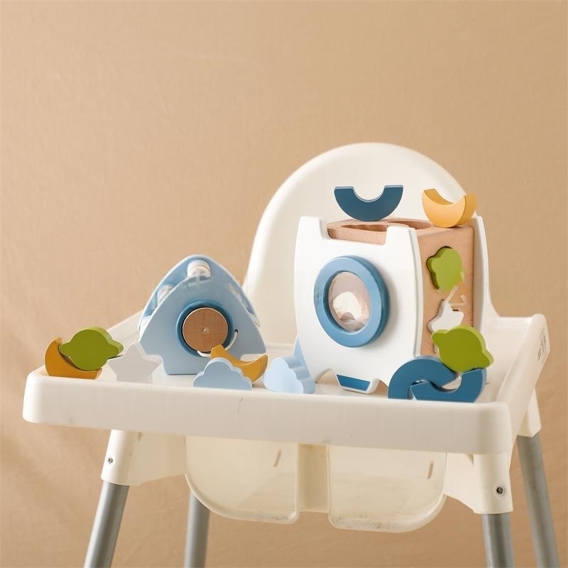 Rocket Wooden Educational Toy