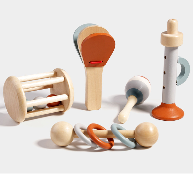 Orff Wooden Baby Music Toy Set – 5 - Piece