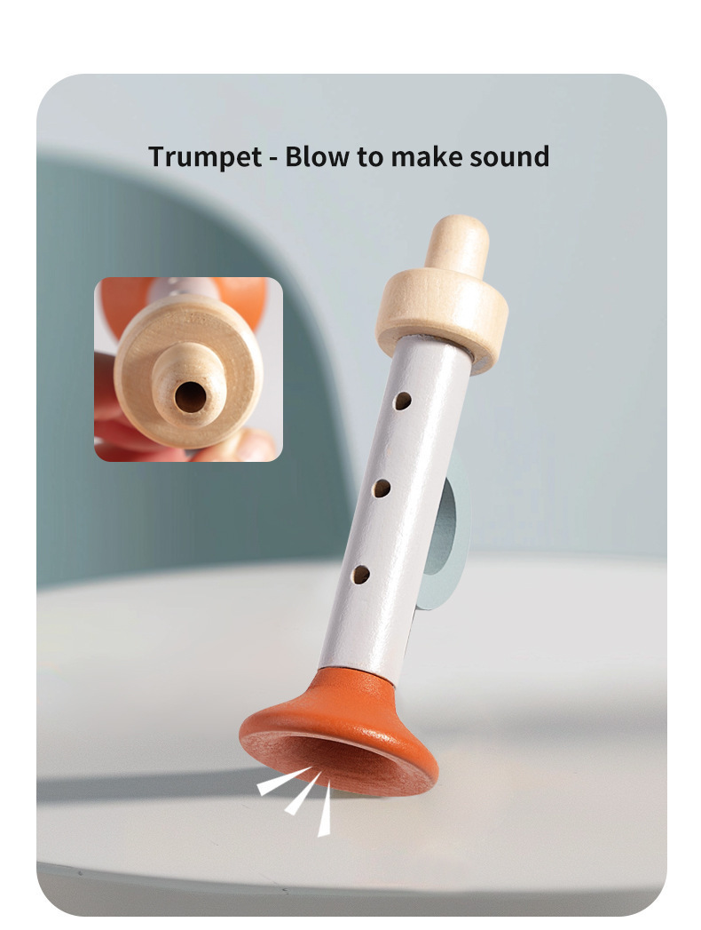 Orff Wooden Baby Music Toy Set – 5 - Piece