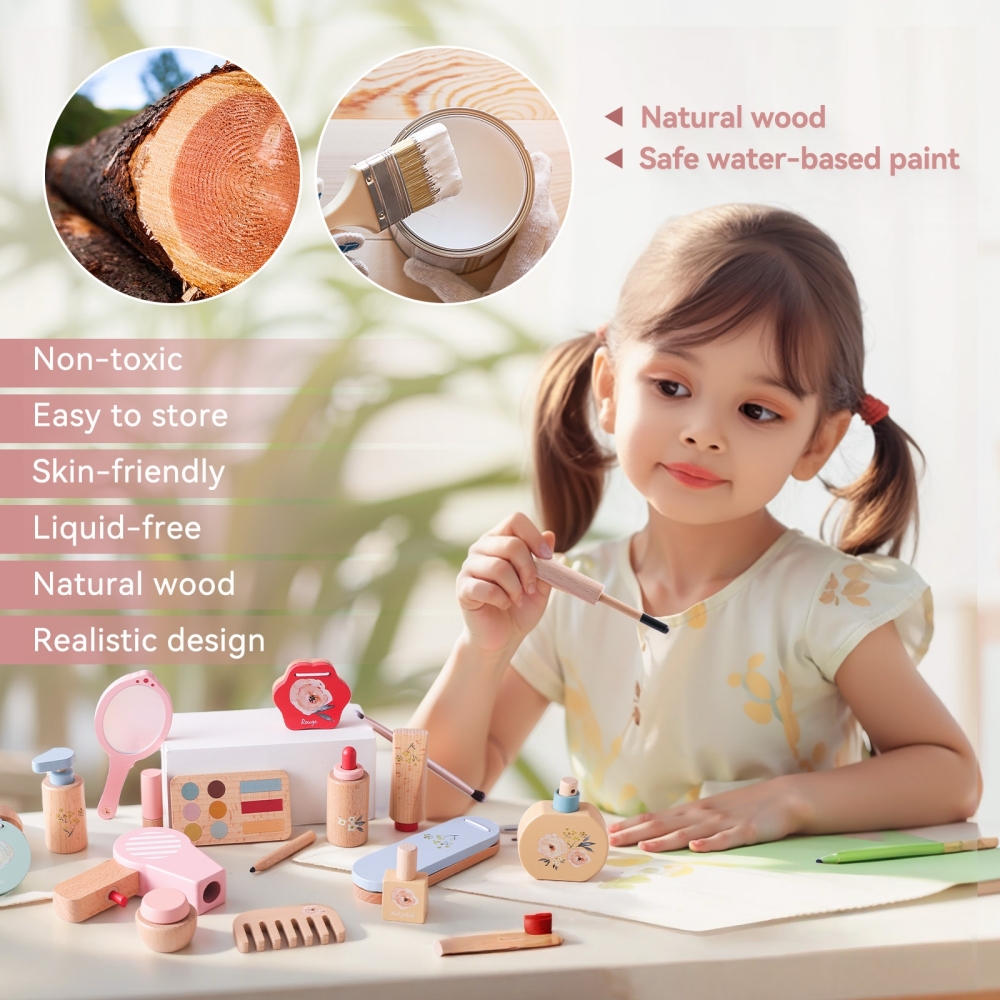 Wooden Makeup Toy Set