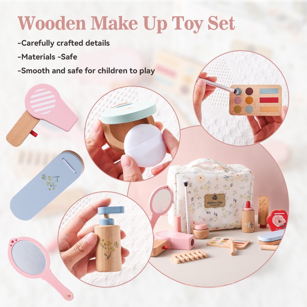 Wooden Makeup Toy Set