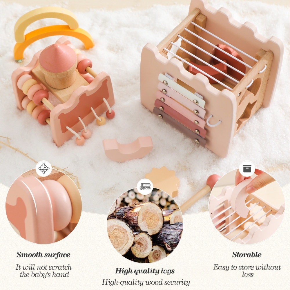 Pink Castle Wooden Toy