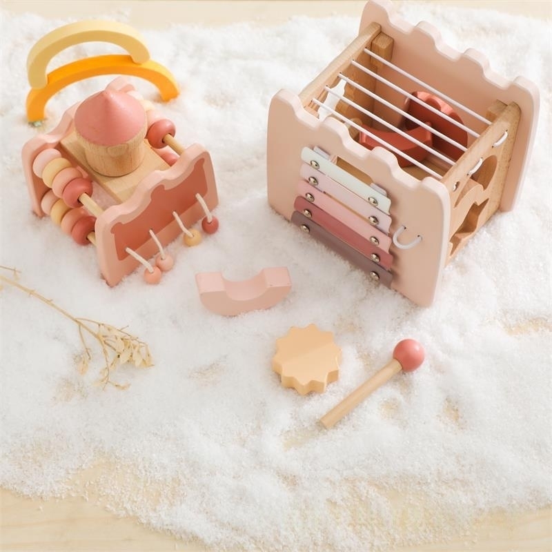 Pink Castle Wooden Toy