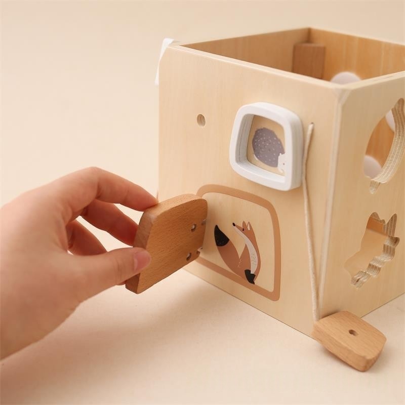 Wooden Activity Cube