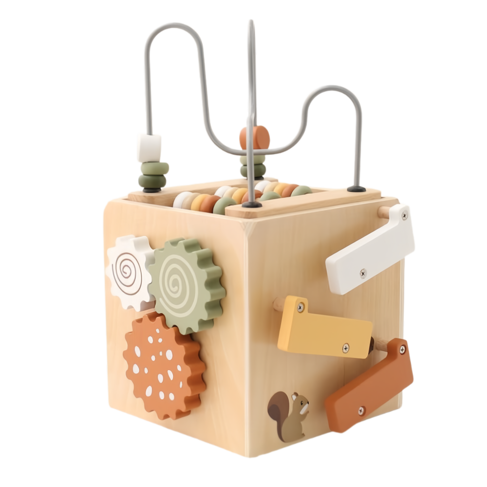 Wooden Activity Cube