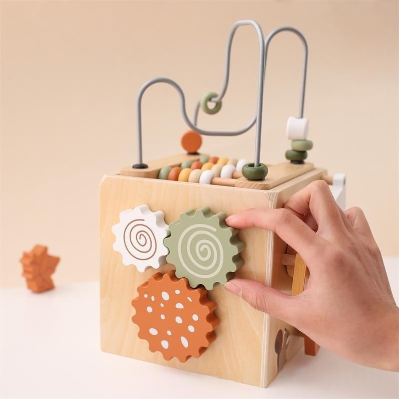 Wooden Activity Cube