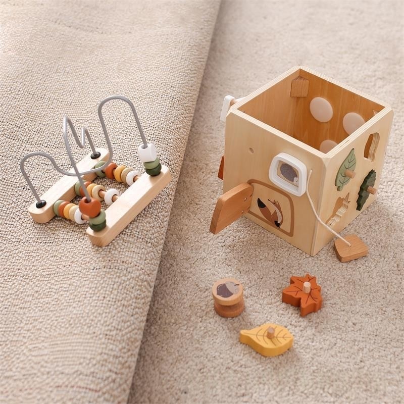 Wooden Activity Cube