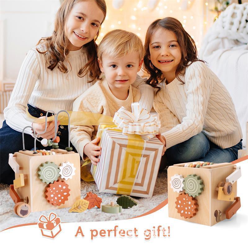 Wooden Activity Cube