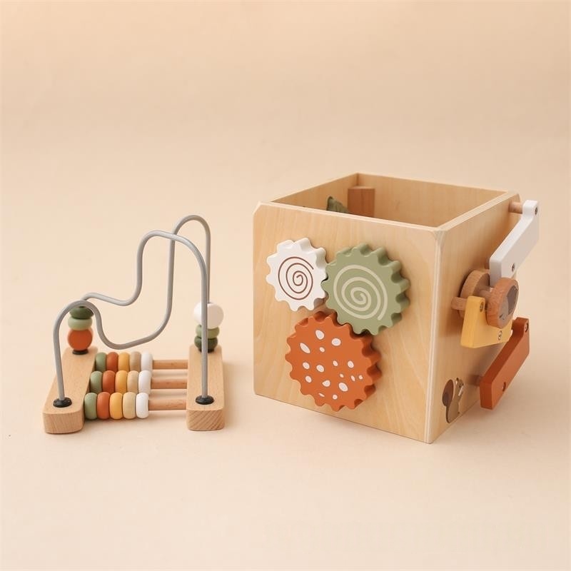 Wooden Activity Cube