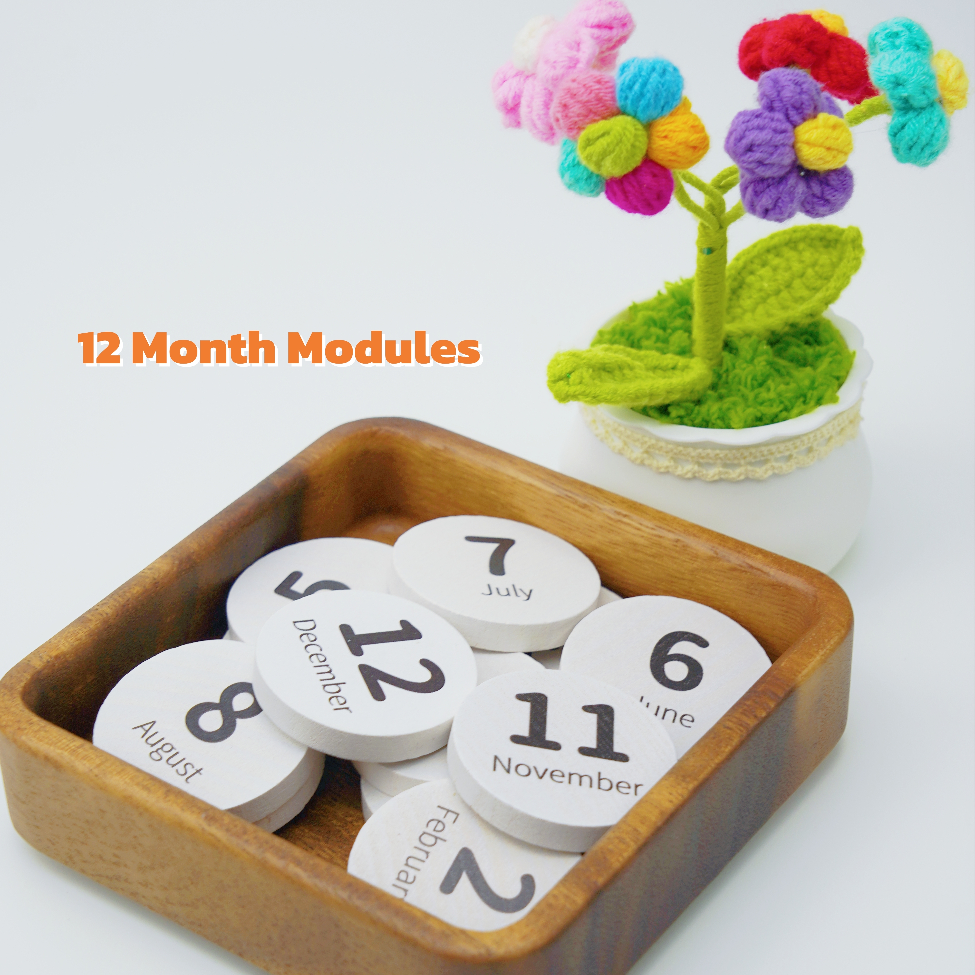 Montessori Wooden Calendar Board for Kids