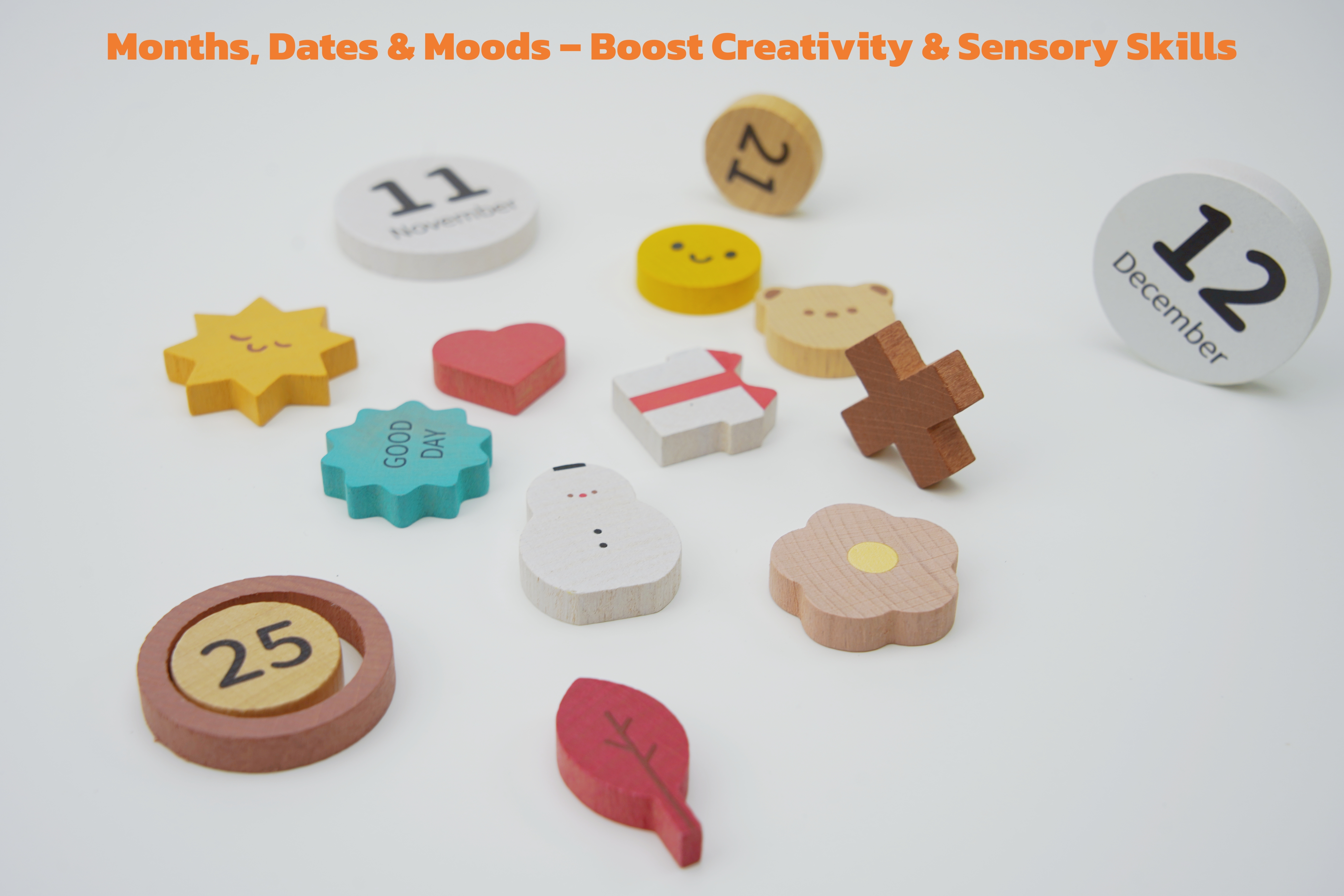 Montessori Wooden Calendar Board for Kids