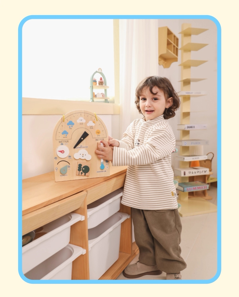 Wooden Weather Wall Chart
