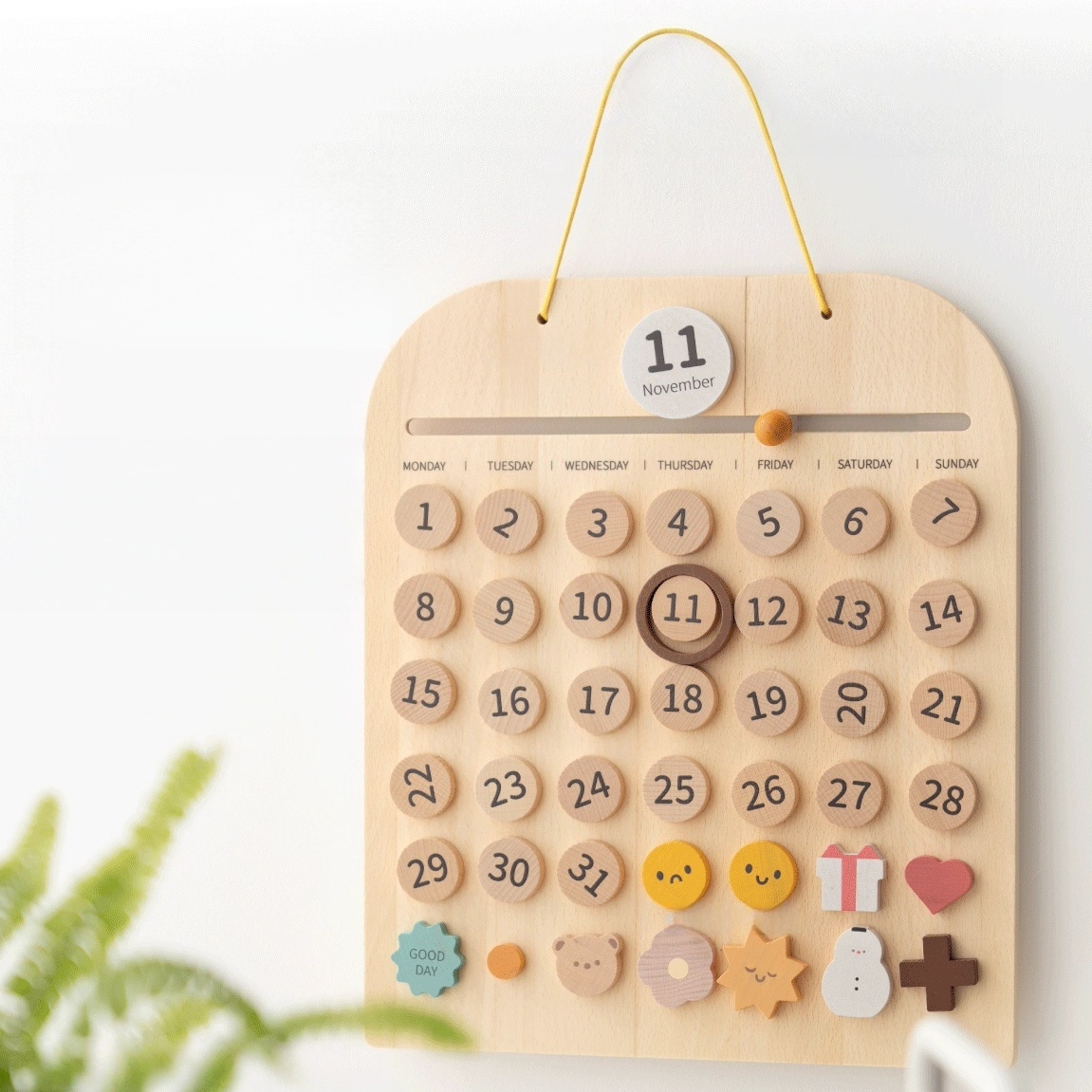 Montessori Wooden Calendar Board for Kids