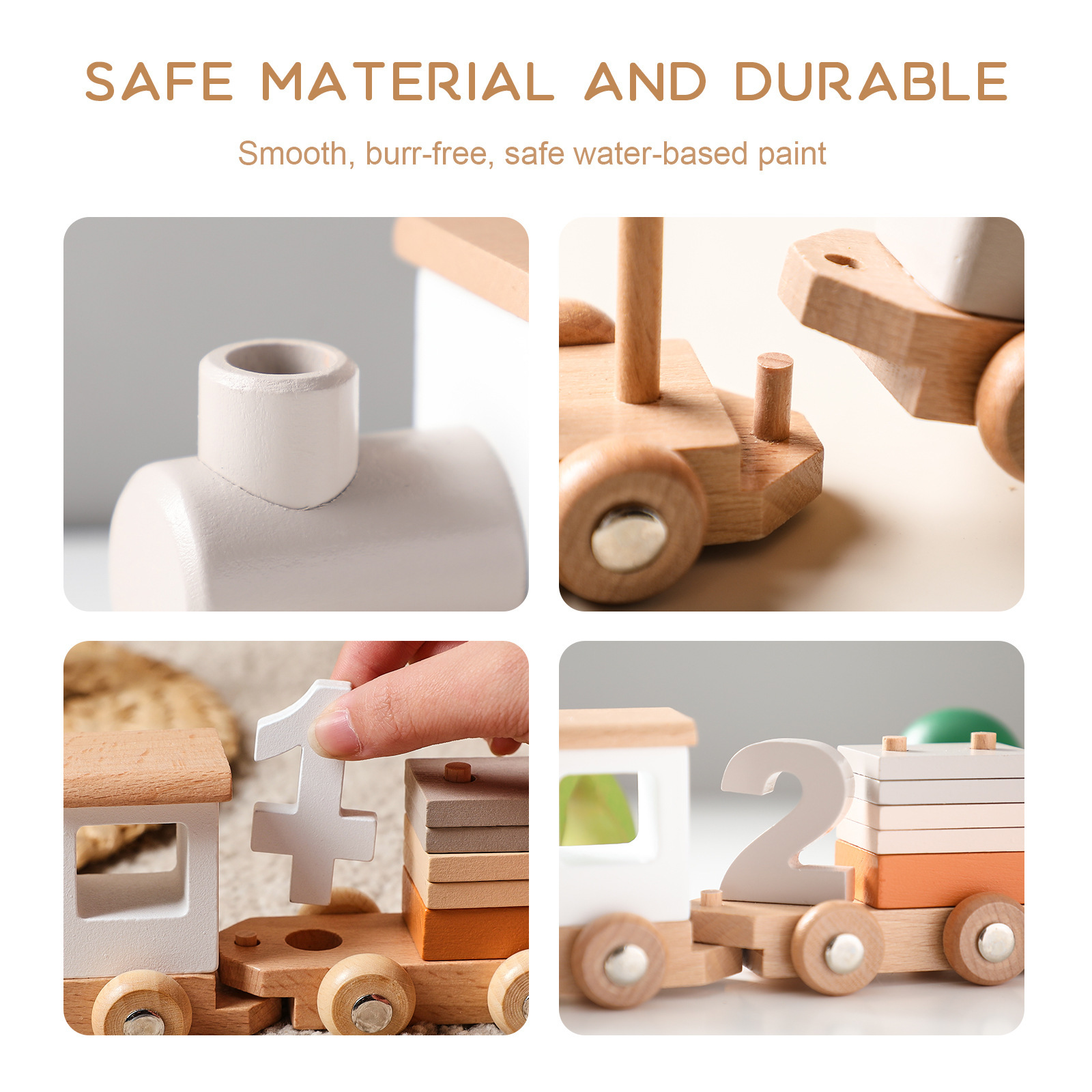 Wooden Number Train Toy