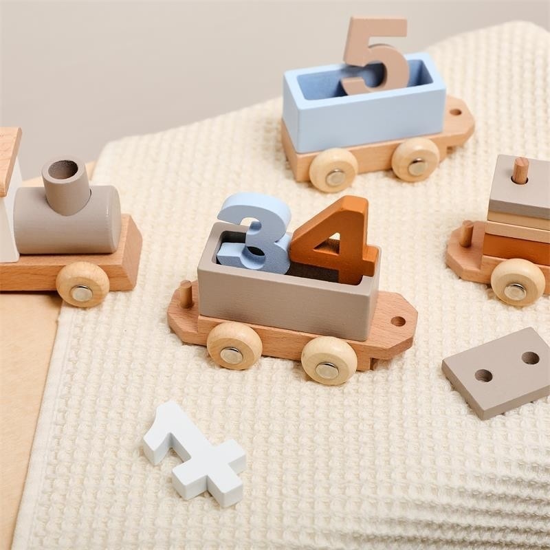 Wooden Number Train Toy