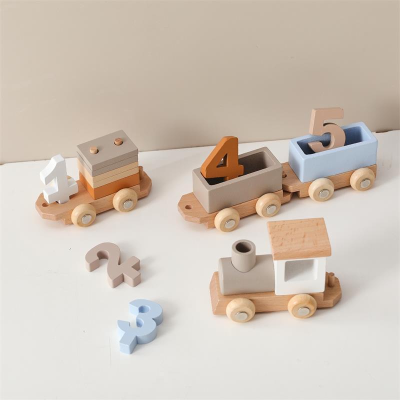 Wooden Number Train Toy