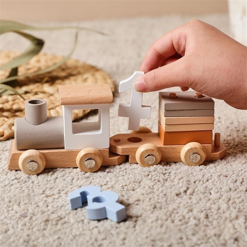 Wooden Number Train Toy