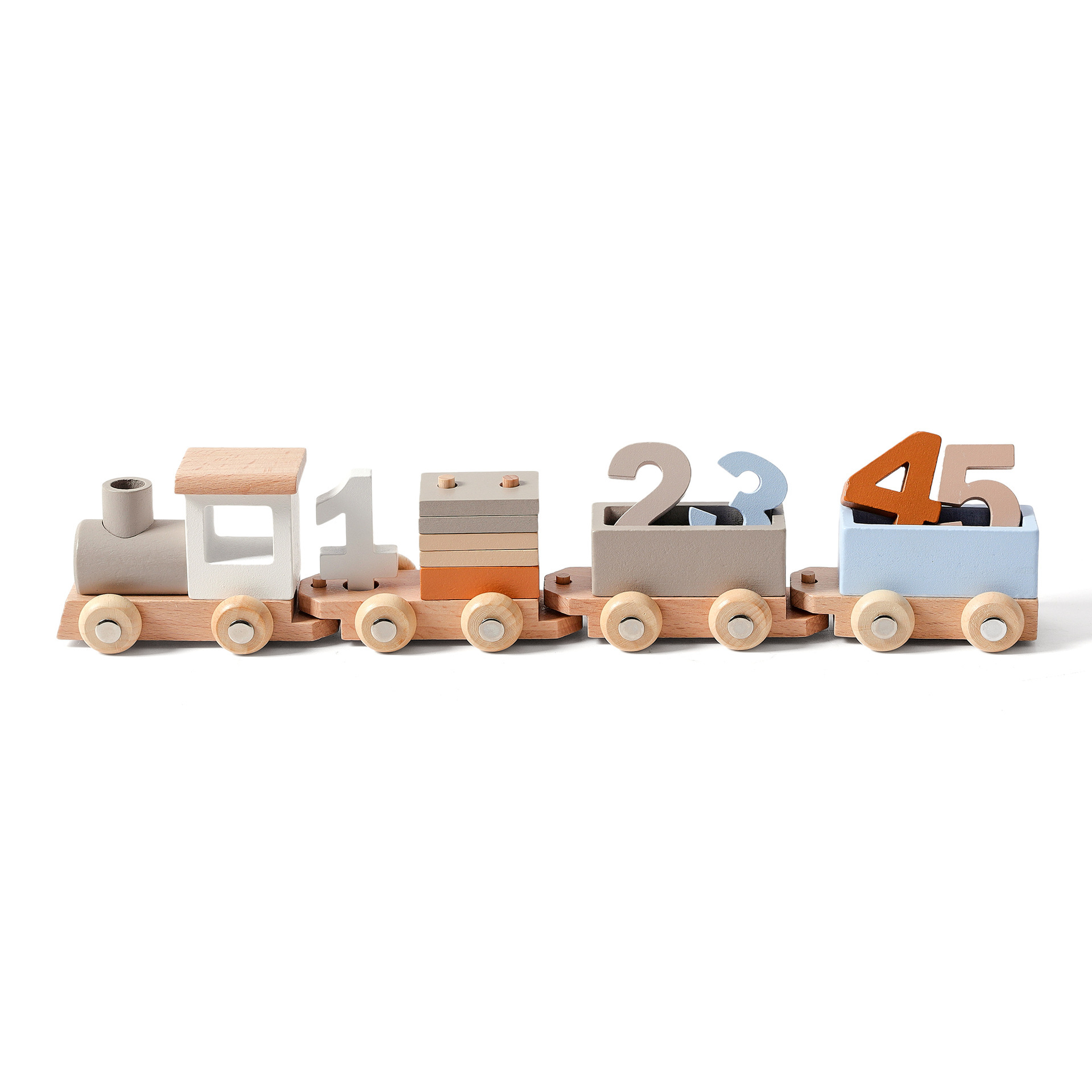 Wooden Number Train Toy