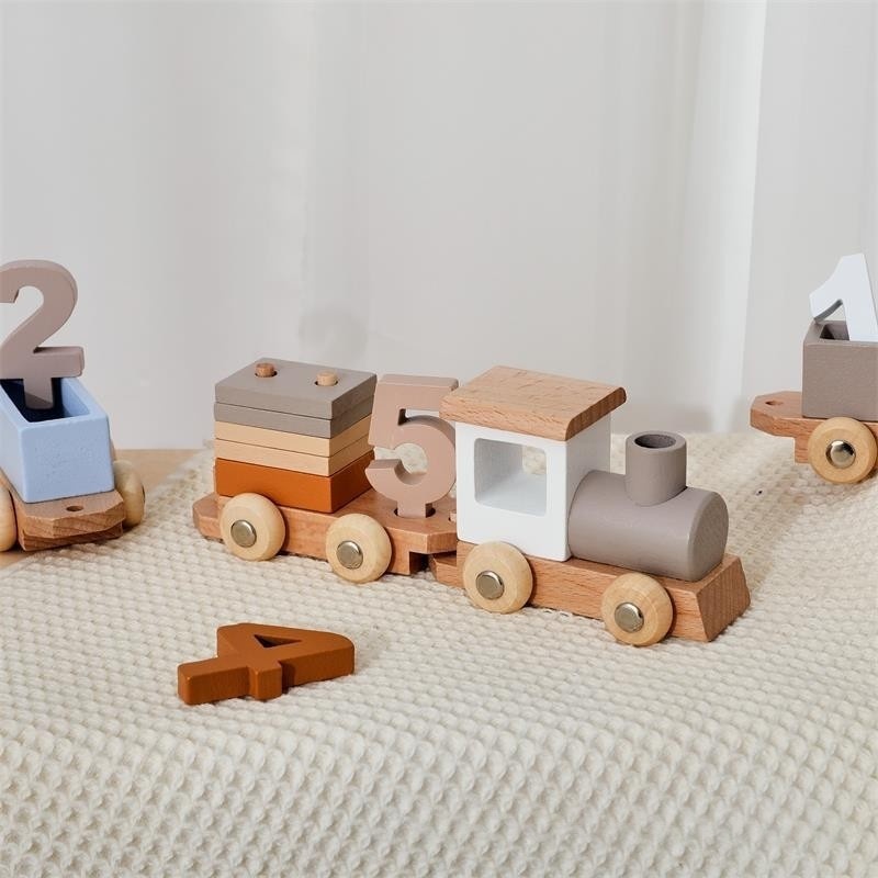 Wooden Number Train Toy