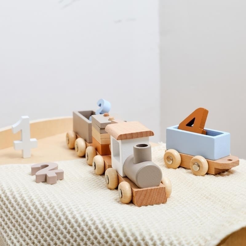Wooden Number Train Toy