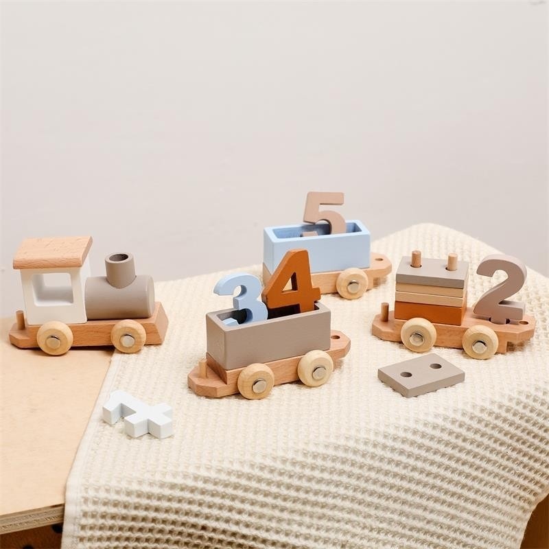 Wooden Number Train Toy