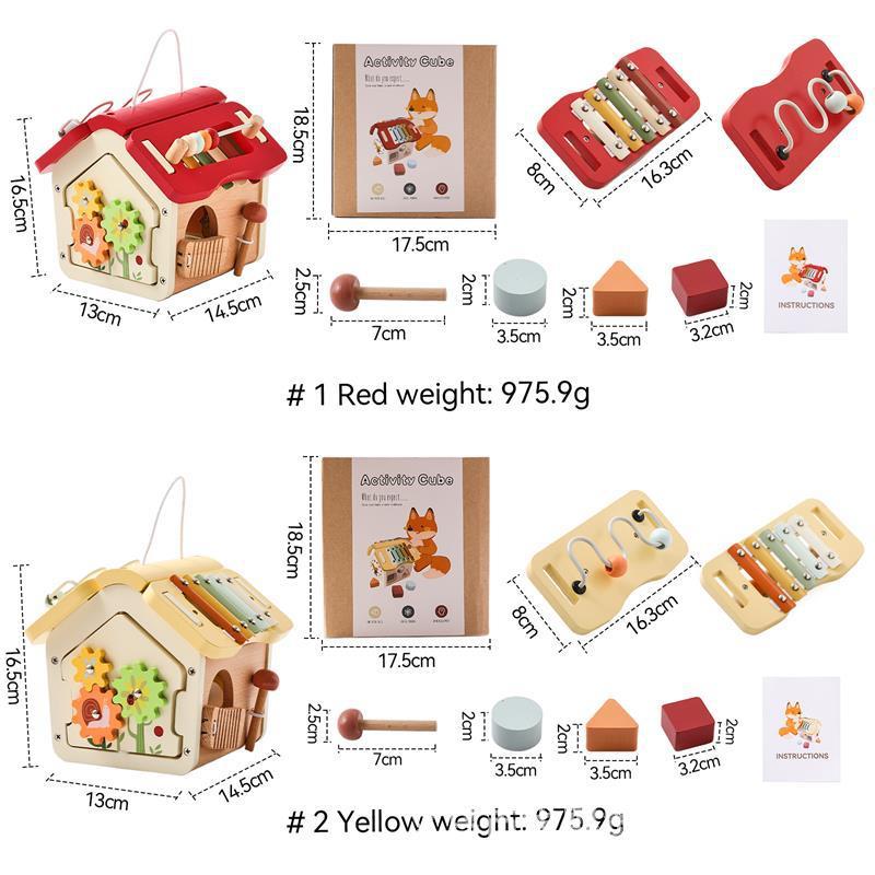 Montessori Wooden Activity House