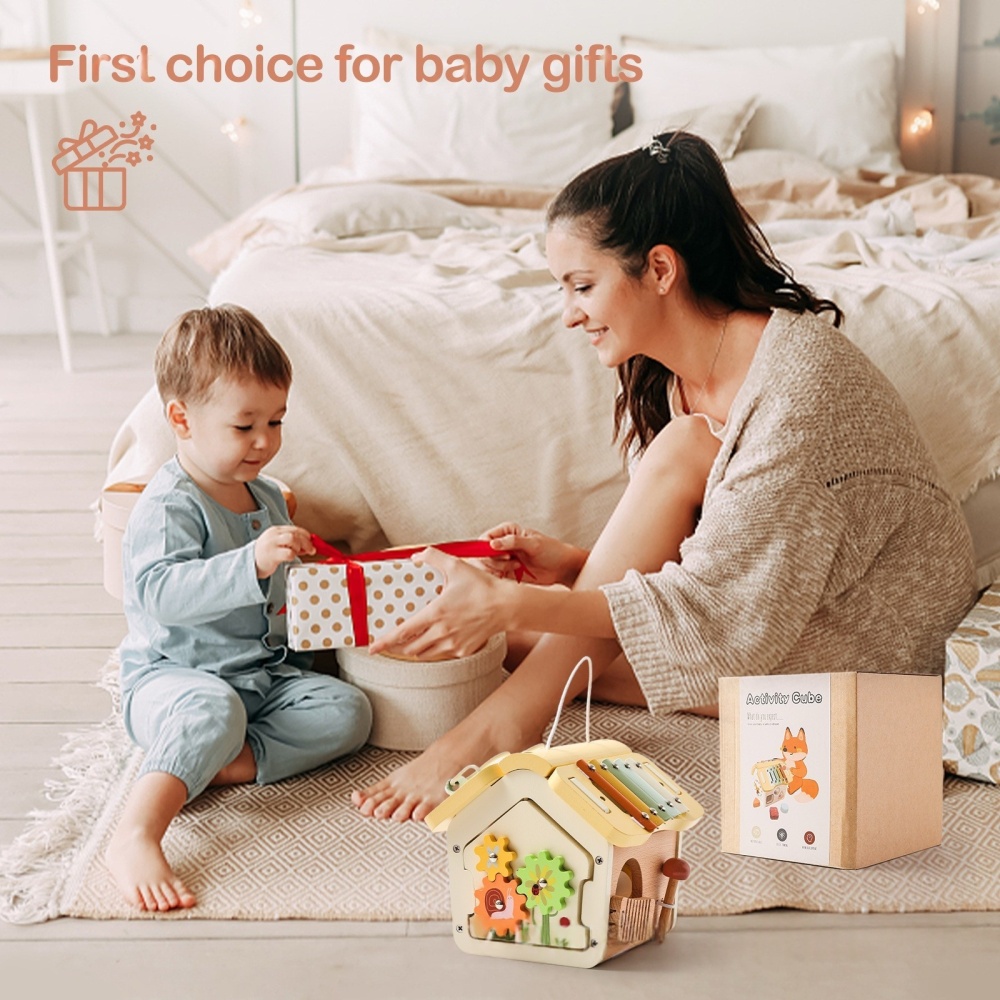 Montessori Wooden Activity House