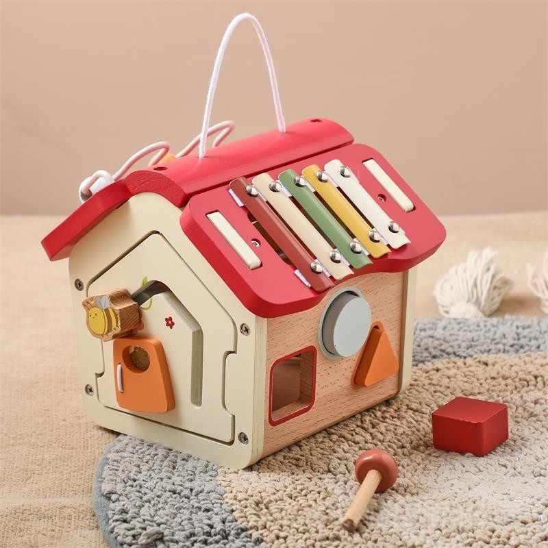 Montessori Wooden Activity House