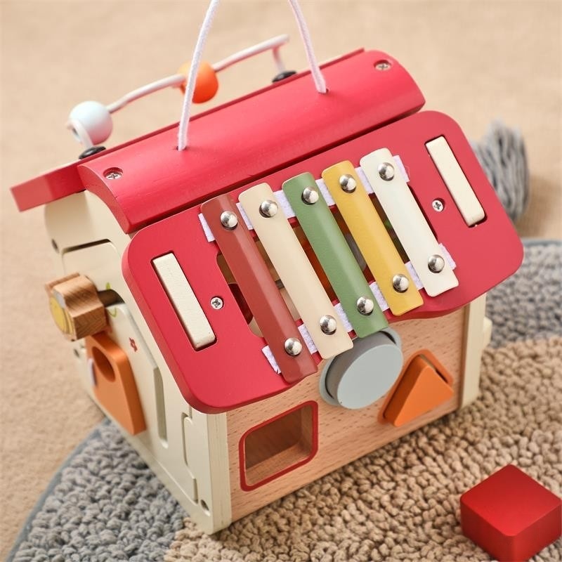 Montessori Wooden Activity House