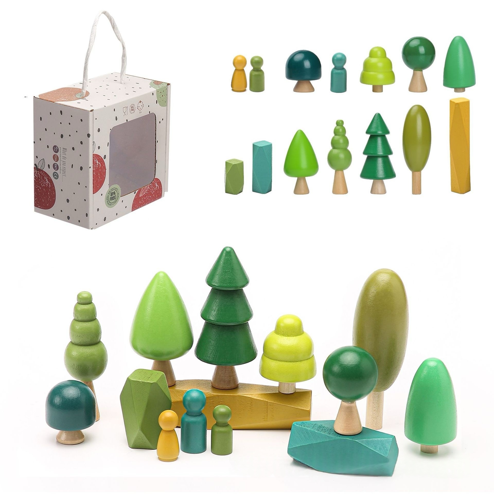 Wooden Forest Toy Set