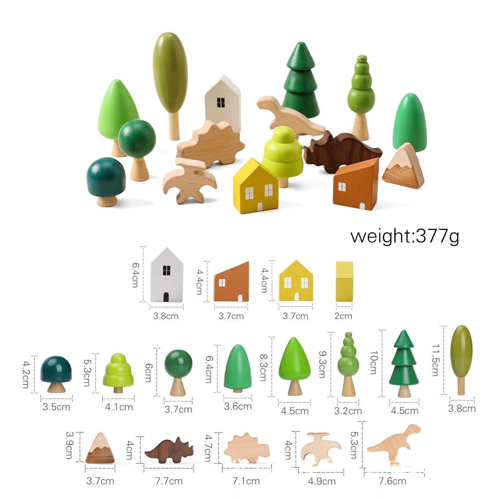 Wooden Forest Toy Set