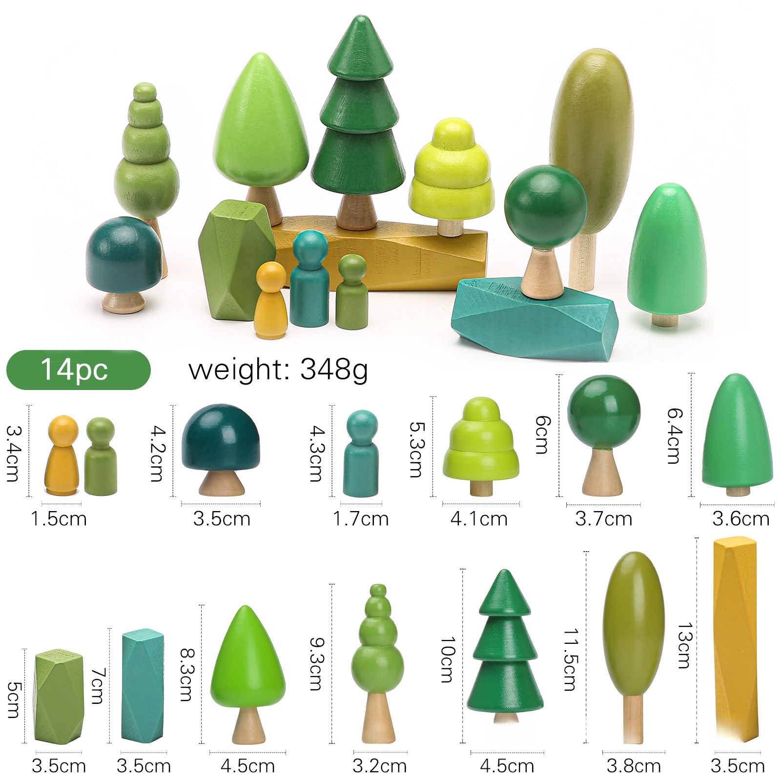 Wooden Forest Toy Set