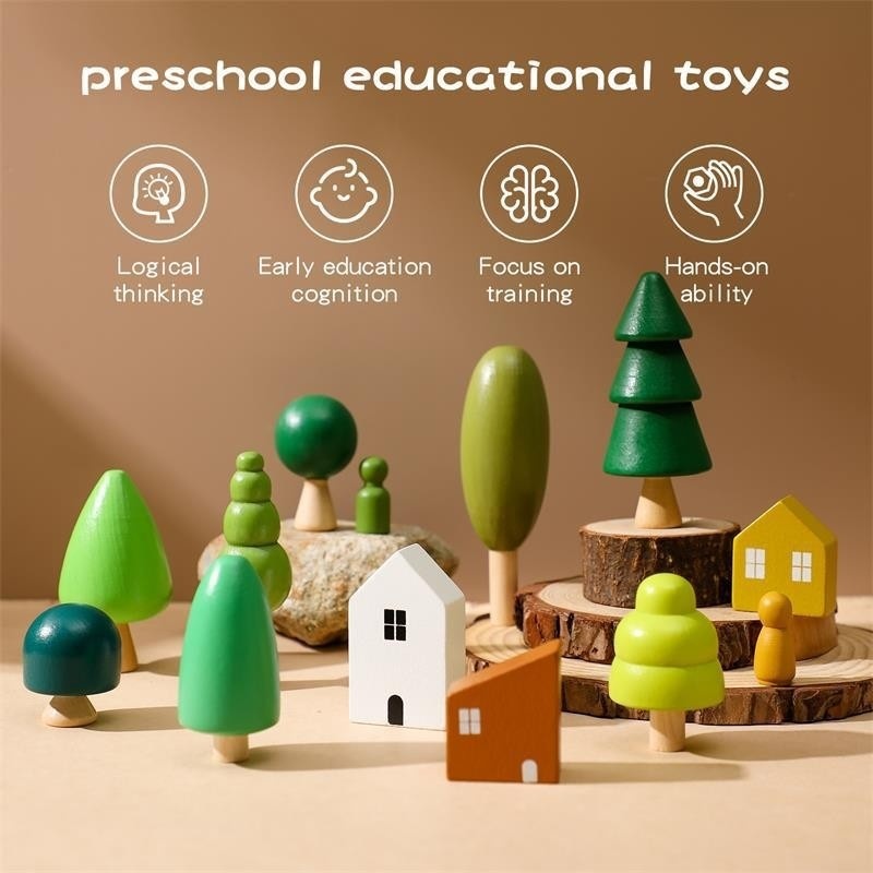 Wooden Forest Toy Set
