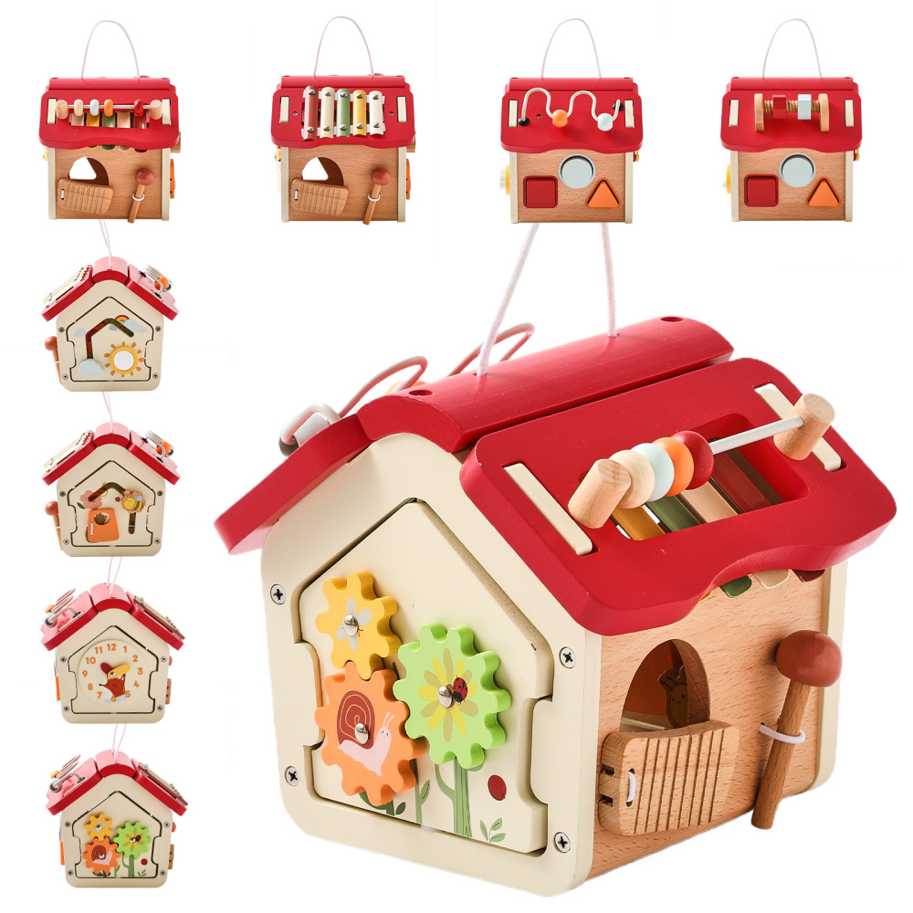 Montessori Wooden Activity House