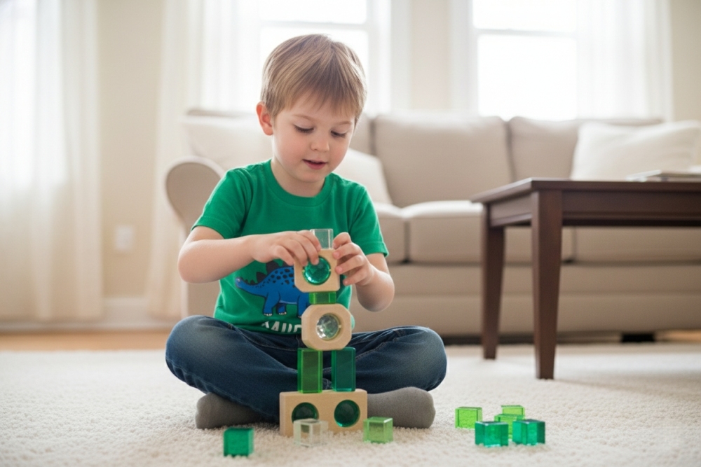 Acrylic Gem Fairy Window Building Blocks Set