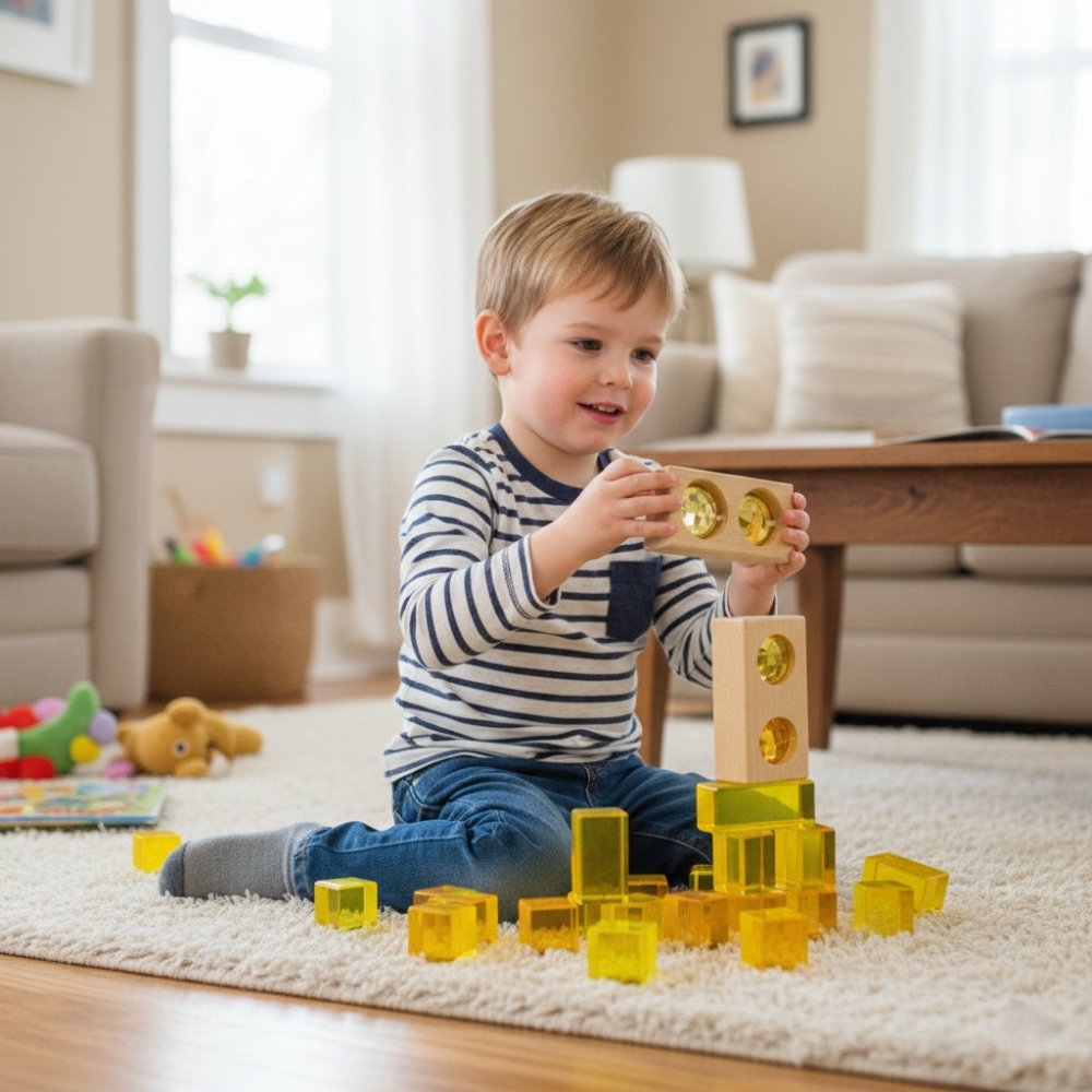 Acrylic Gem Fairy Window Building Blocks Set