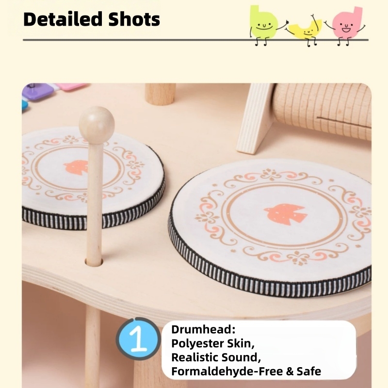 Montessori Wooden Music Station