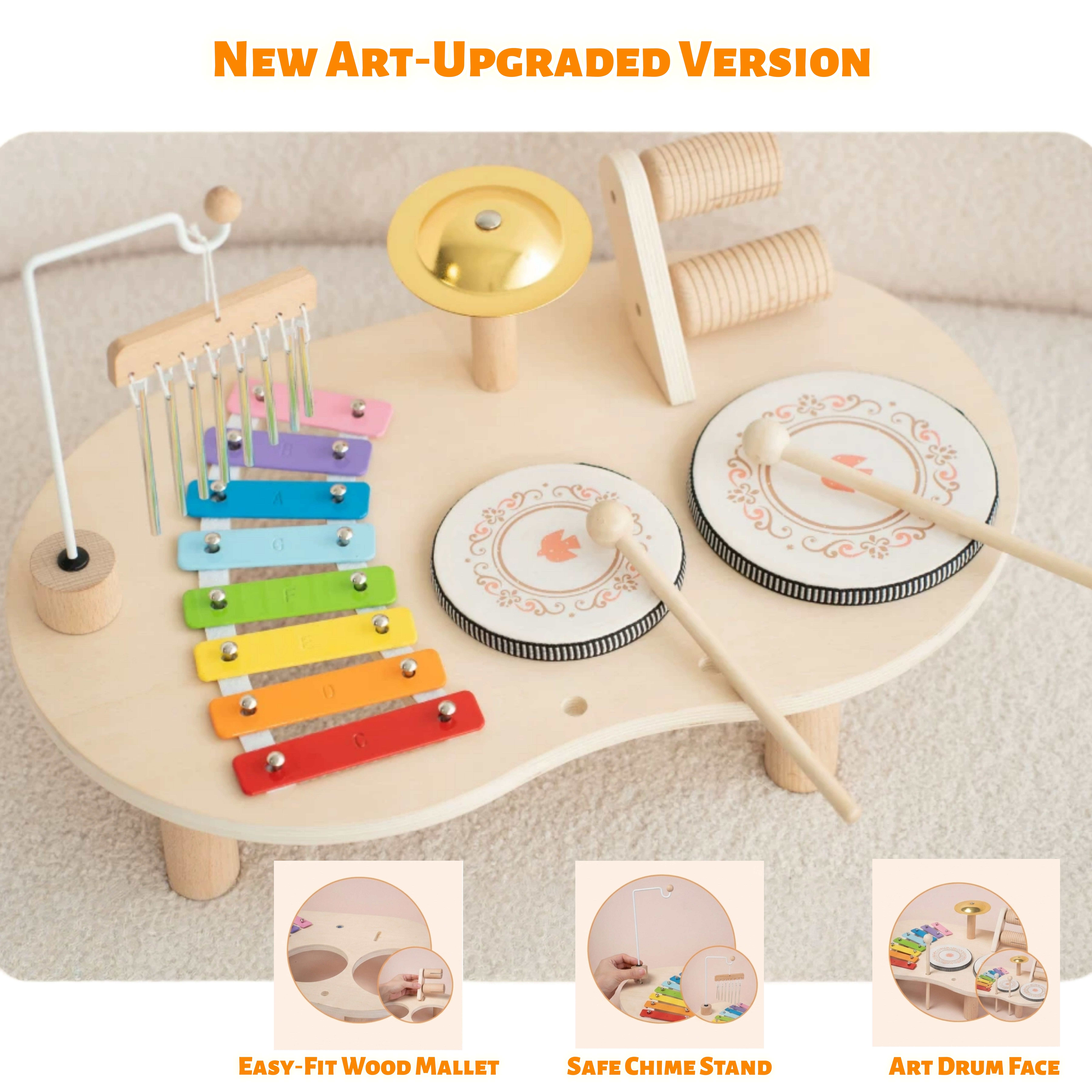 Montessori Wooden Music Station