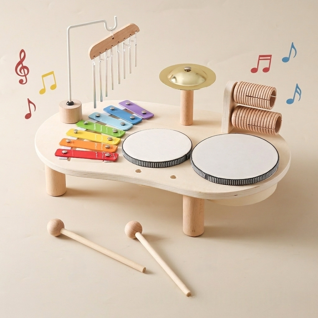 Montessori Wooden Music Station