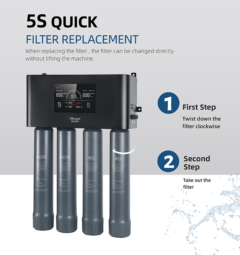 2400 GPD Coffee Shop Restaurant Hotel Bar Water Filtration System RO Commercial Water Purification System