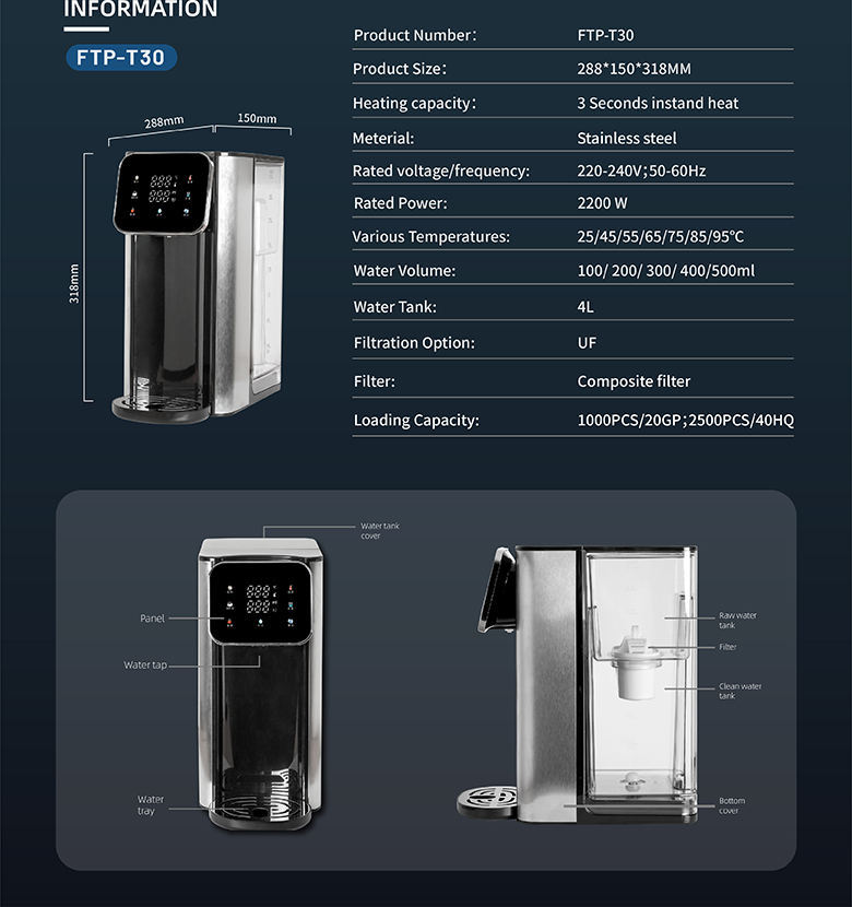 Factory Price Water Dispenser Hot and Cold Osmosis Inversa Water Filter System Best Buy Water Purifier