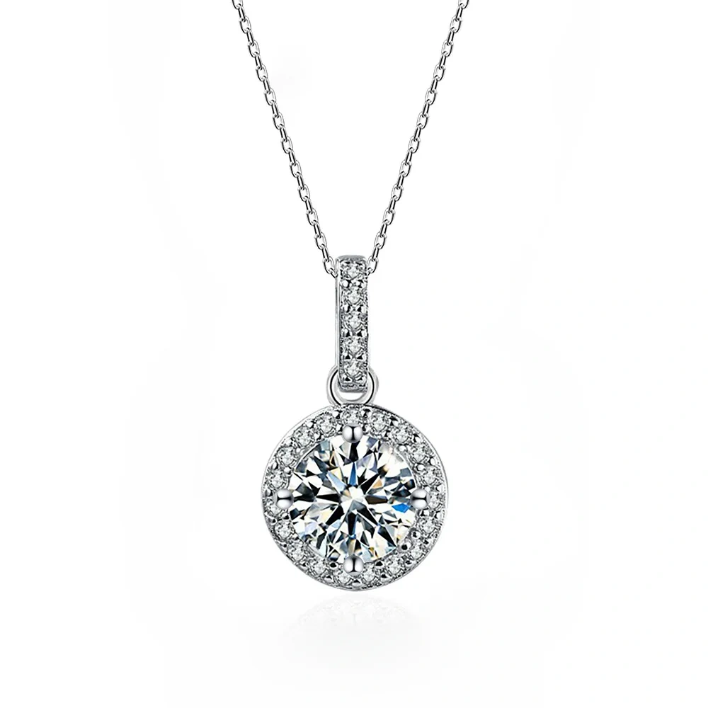 ShanLover Brand Hot Sales CMA Certificate Moissanite Designer Necklace for Women 925 Sterling Silver Fashionable  Jewelry