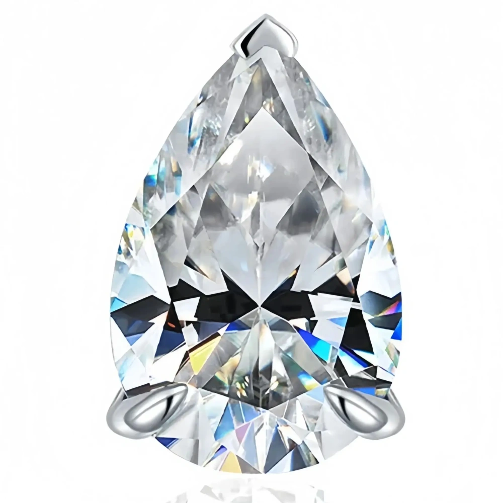 ShanLover Brand High-Grade Moissanite Diamond Earrings Teardrop Design 925 Sterling Silver Stud Earrings Woman Jewelry Accessory